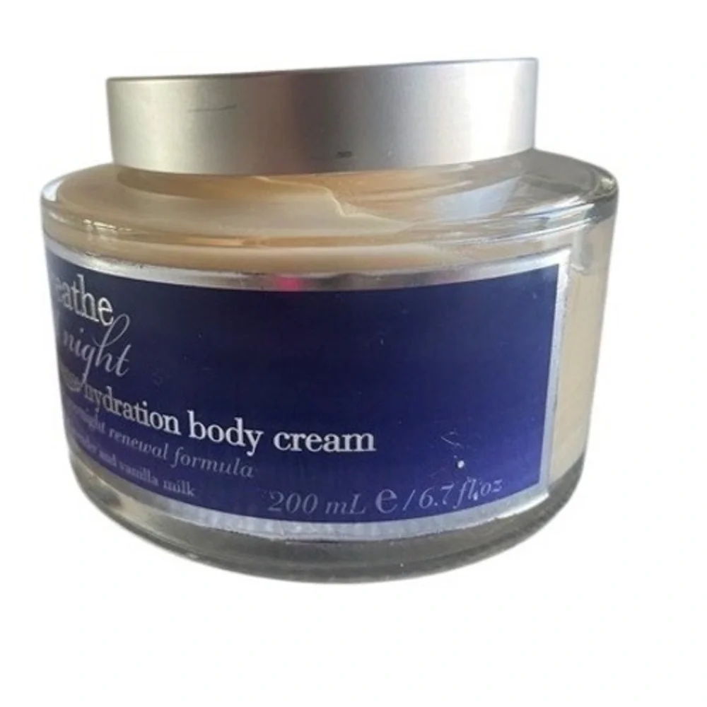NEW Rare Breathe at Night Intense Hydration Body Cream Lavender Vanilla Milk 6.7